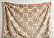 Beige White GG Monogram Allover Flannel Blanket – Wall Hanging Decor Gucci throw blanket IMG_2542